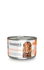 Amanova Cat Chicken & Cheese - kurczak i ser w bulionie puszka 70g [02] - obrazek 4