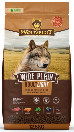 1-110.jpg Wolfsblut Dog Wide Plain Adult Light - konina i bataty 12,5kg - obrazek 1