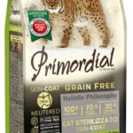 Primordial Cat Grain Free Neutered Skin Coat Salmon & Turkey 2kg
