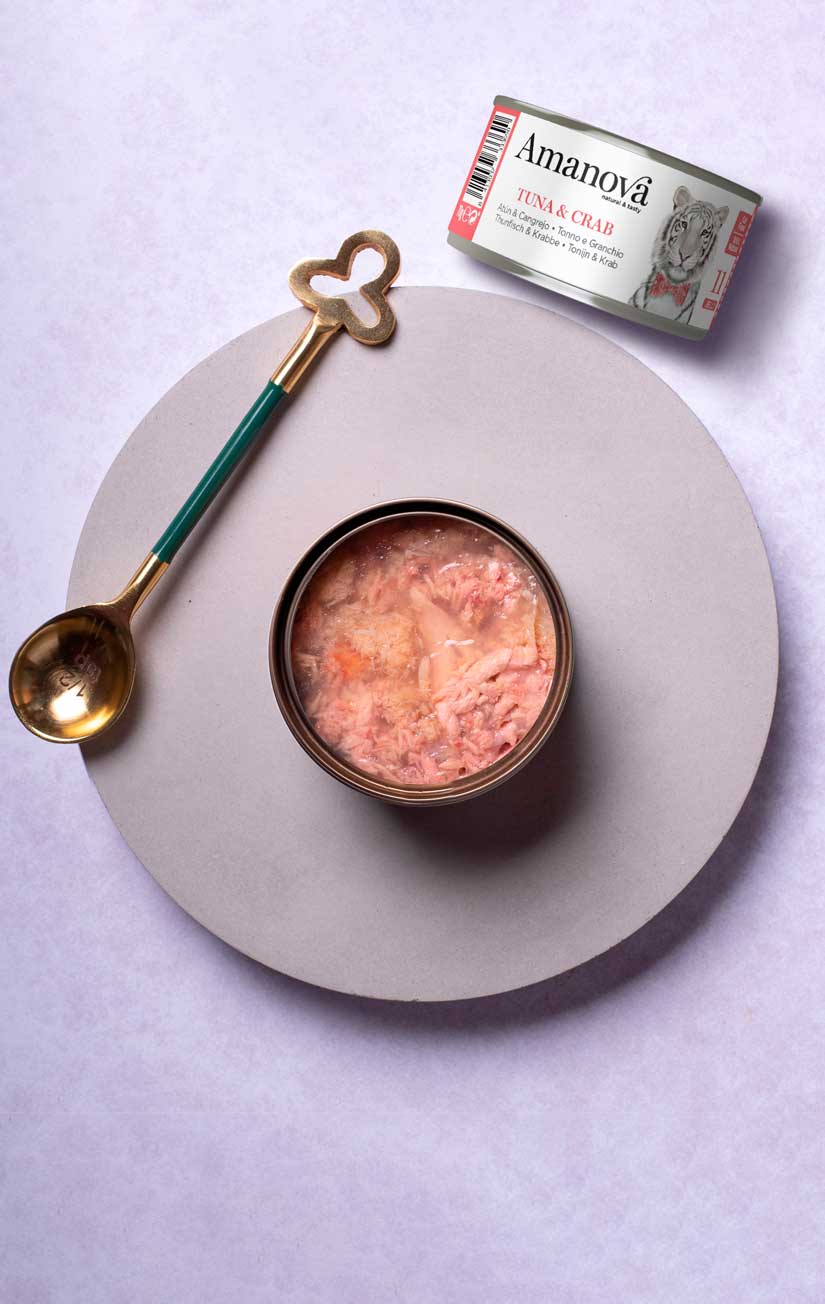 Amanova Cat Tuna & Crab - tuńczyk i krab w galaretce puszka 70g [11] - obrazek 2