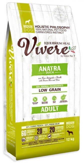 2-7.jpg Vivere Dog Medium Adult Duck 3kg Karma Monobiałkowa z Kaczką - obrazek 1