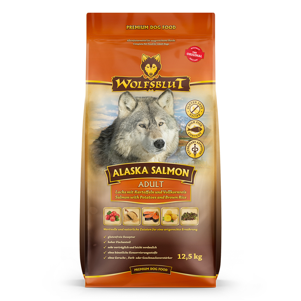 Wolfsblut Dog Alaska Salmon - łosoś i ryż 12,5kg - obrazek 1