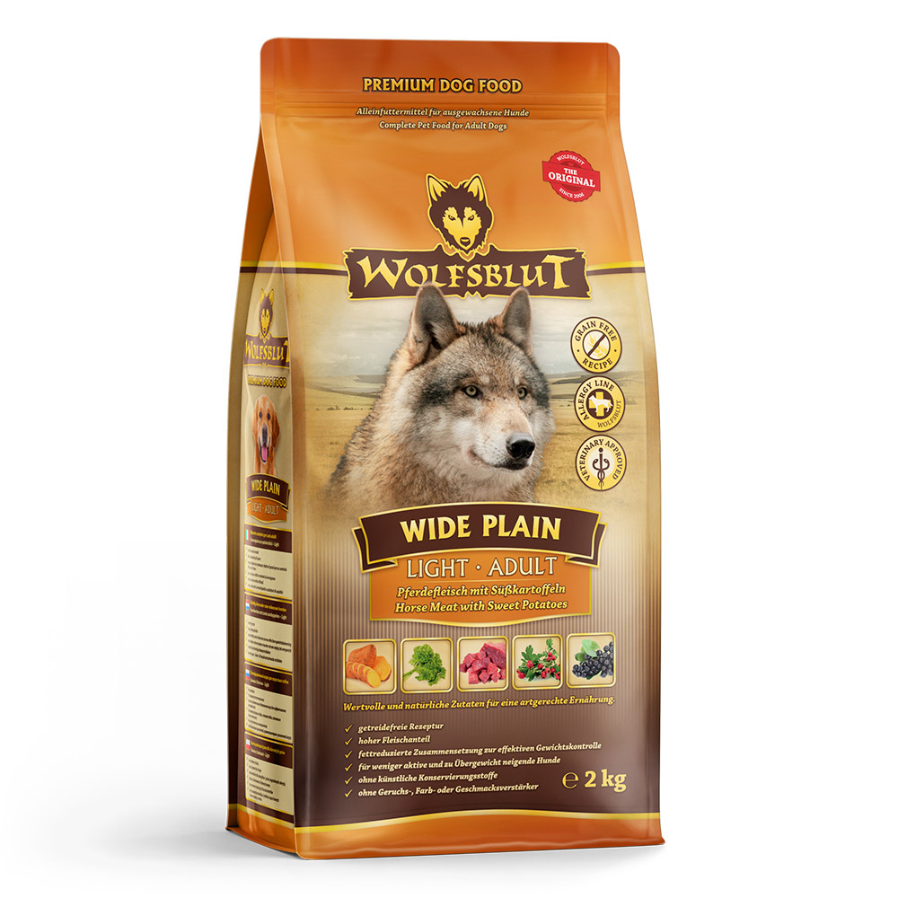 Wolfsblut Dog Wide Plain Adult Light - konina i bataty 2kg - obrazek 2
