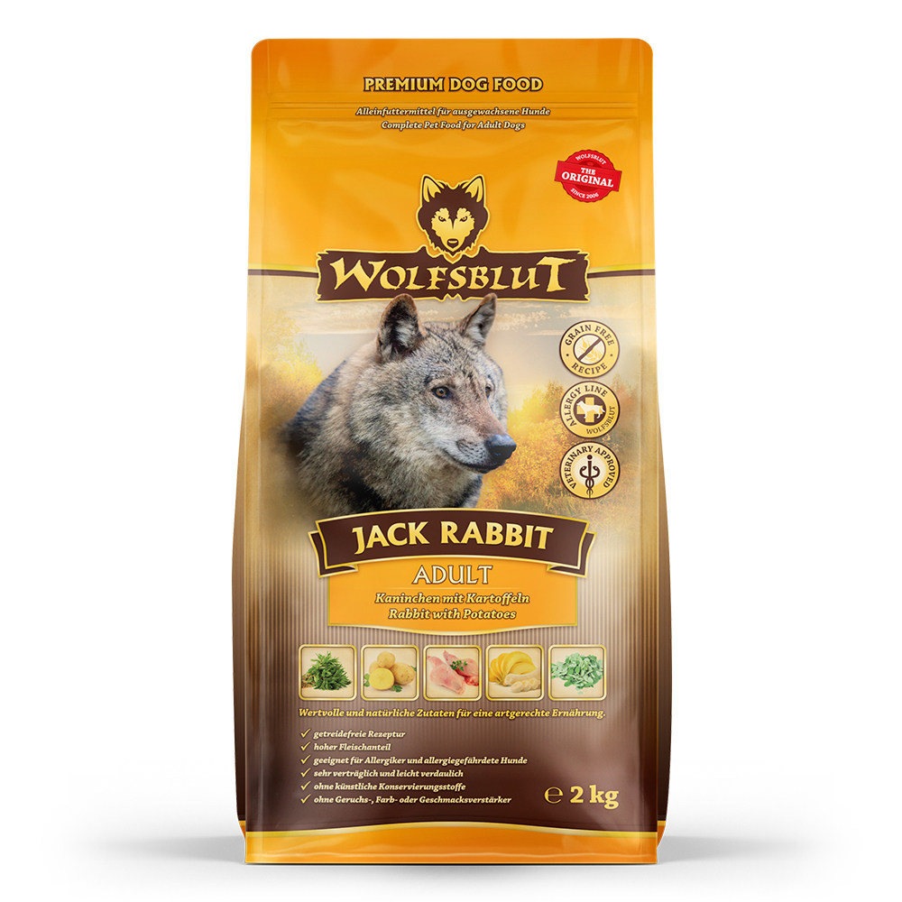 Wolfsblut Dog Jack Rabbit - królik, zając i bataty 2kg - obrazek 1