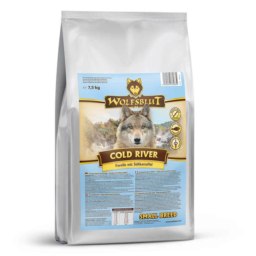 Wolfsblut Dog Cold River Small - pstrąg i bataty 7,5kg - obrazek 2