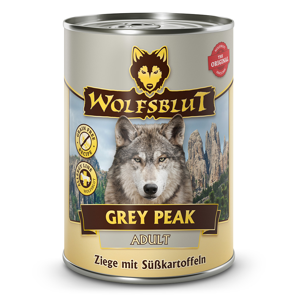 Wolfsblut Dog Grey Peak - koza i bataty puszka 395g - obrazek 1