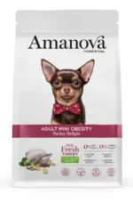 Amanova Dog Adult Mini Obesity Turkey Delight - indyk 800g - obrazek 2
