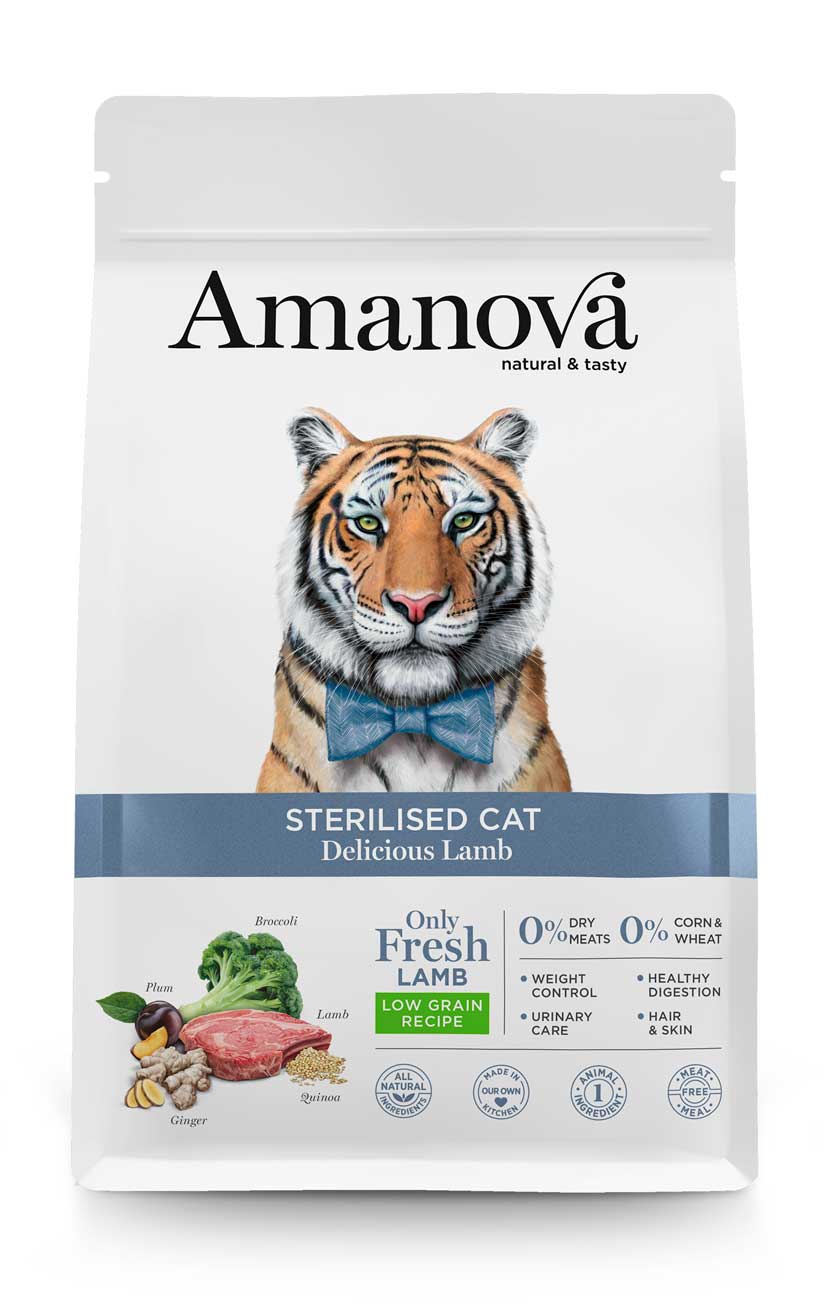Amanova Cat Sterilised Delicious Lamb - jagnięcina 300g - obrazek 5