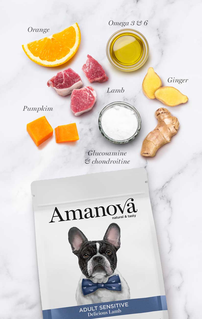 Amanova Dog Adult Sensitive Delicious Lamb - jagnięcina 2kg - obrazek 3