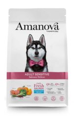 Amanova Dog Adult Sensitive Salmon Deluxe - łosoś 2kg - obrazek 2