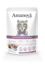 Amanova Cat Sterilised Fish & Turkey - biała ryba i indyk saszetka 85g [P12] - obrazek 3