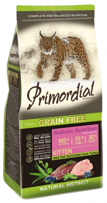 UfHhhEGKfTbJkeNhBjSQ.jpg Primordial Cat Grain Free Kitten Duck & Turkey 400g - obrazek 1