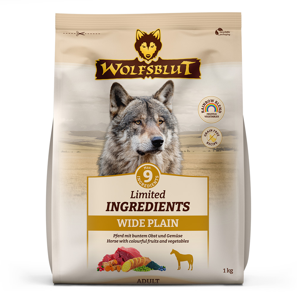 aa846306cc753bea45fdb537b7f5596e129703e1_Wide_Plain_Limited_Ingredients_Wolfsblut_1_kg_verpackung_vorne.jpg Wolfsblut Dog Limited Ingredients Wide Plain - konina i bataty 1kg - obrazek 1