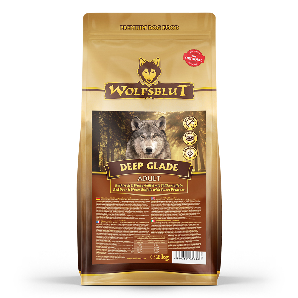 e8b08787e2c42f1fa5d809daf6407bc4cc1a6797_wb765796_wolfsblut_trockenfutter_deepglade_frontal_2kg_4260262765796_1000px_shd_1.jpg Wolfsblut Dog Deep Glade - jeleń i bawół 2kg - obrazek 1