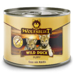 Wolfsblut Dog Wild Duck Puppy - kaczka i bataty puszka 200g