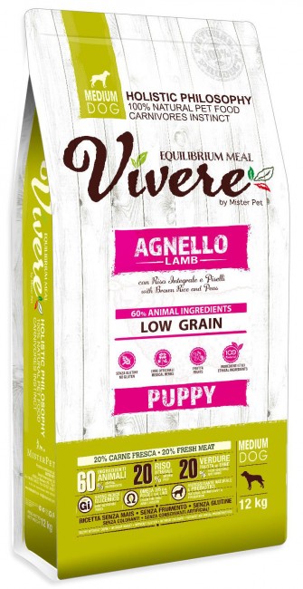 fkhWfChccaXGeJATFEZh.jpg Vivere Dog Medium Puppy Lamb 3kg - obrazek 1
