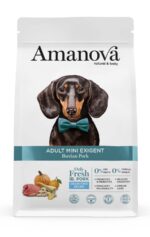 Amanova Dog Adult Mini Exigent Iberian Pork - wieprzowina 2kg - obrazek 2