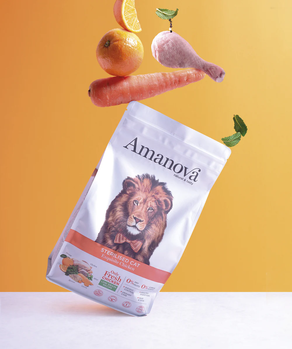 seterilisedchicken.webp Amanova Cat Sterilised Exquisite Chicken - kurczak 300g - obrazek 1