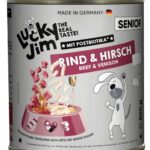 Lucky Jim Classic Senior Wołowina i jeleń puszka 800g