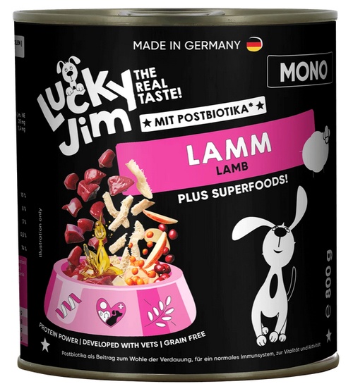 1-66.jpg Lucky Jim Mono Adult Jagnięcina puszka 800g - obrazek 1