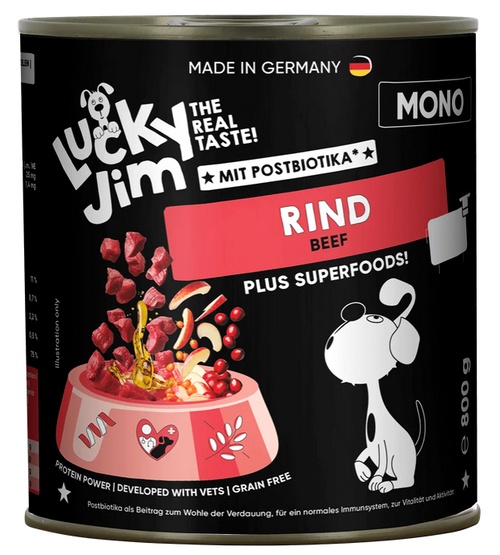 1-67.jpg Lucky Jim Mono Adult Wołowina puszka 800g - obrazek 1