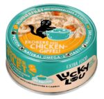 Lucky Lou Extrafood Kurczak i wątróbka z kurczaka w bulionie puszka 70g - obrazek 2