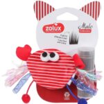 Zolux Zabawka dla kota Krab na kocimiętkę z wkładem Malo czerwony